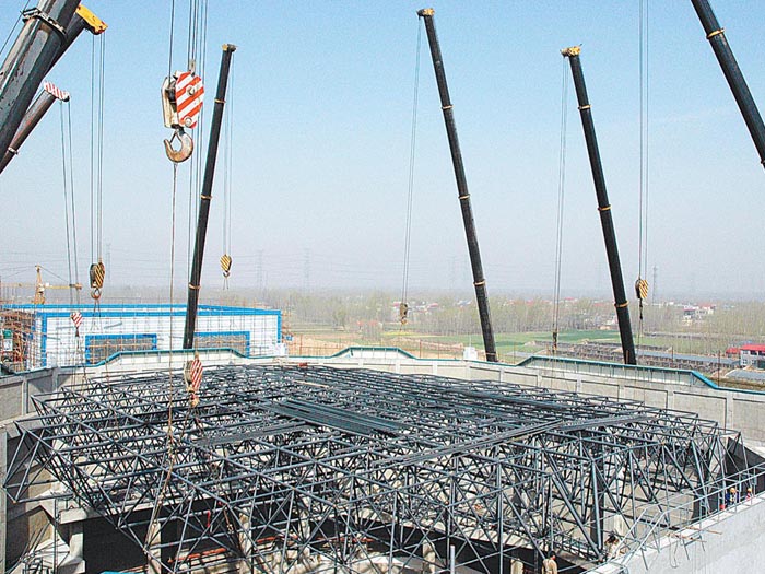 江北网架高空滑移法